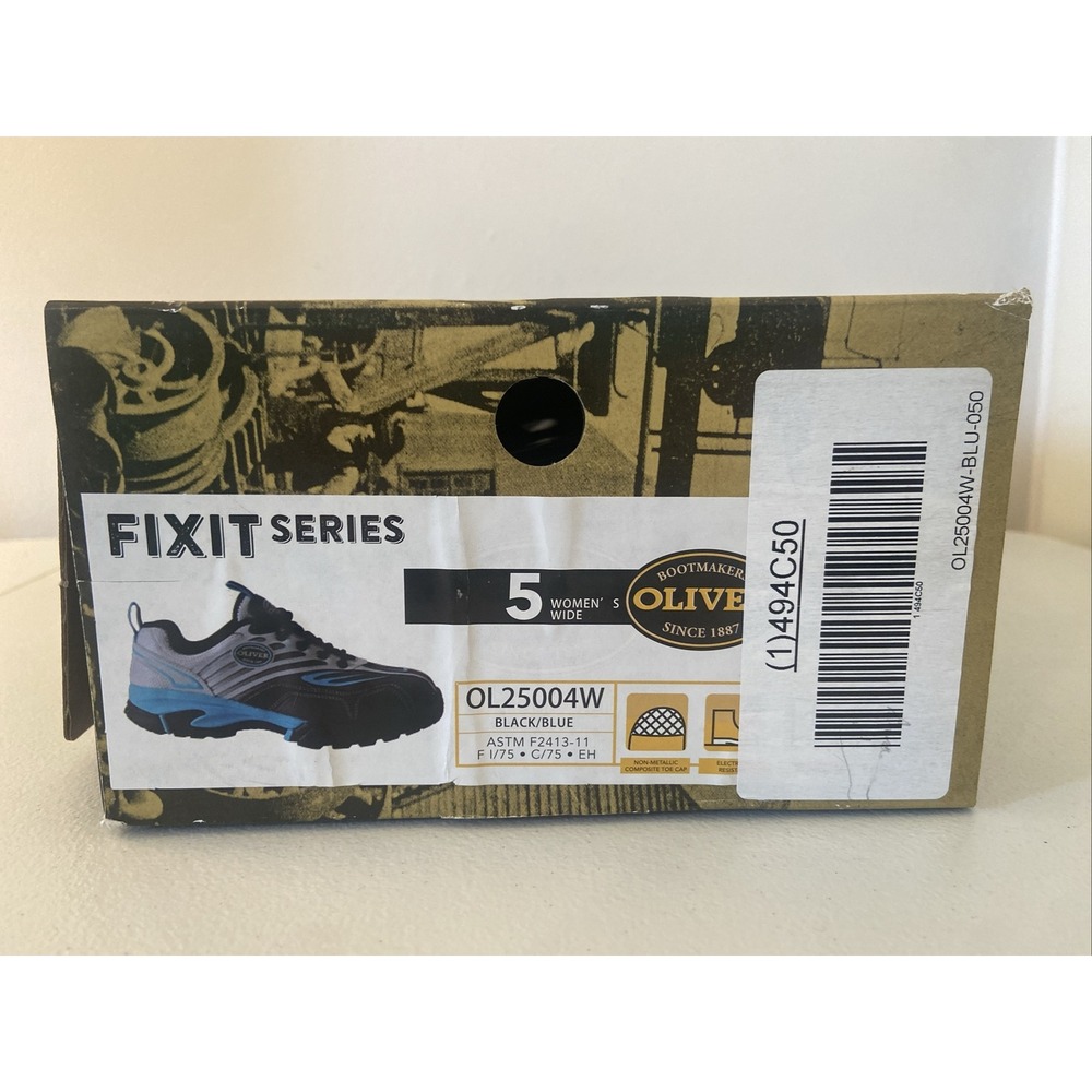 Oliver Fixit Series Size 5 Women's Wide Black/Blue NIB NWT - Picture 5 of 6